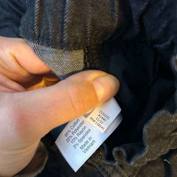 Nwt Lane Bryant Black Denim Straight Leg Cargo Pants - Picture 7 of 10